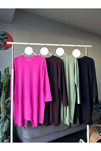 MODA 1280 Bisiklet Yaka Makas Tunik