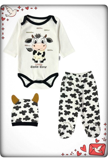 Avşar Baby Best Top Quality 100% Cotton Domestic Production Bodysuit Set Models