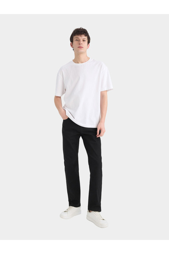 DeFacto Men Dark Wash Black Plain Jeans