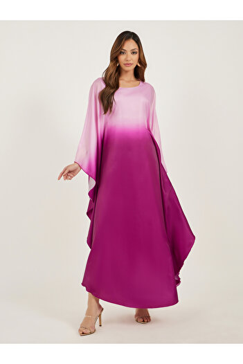 Styli Ombre Organza Square Neck Kaftan