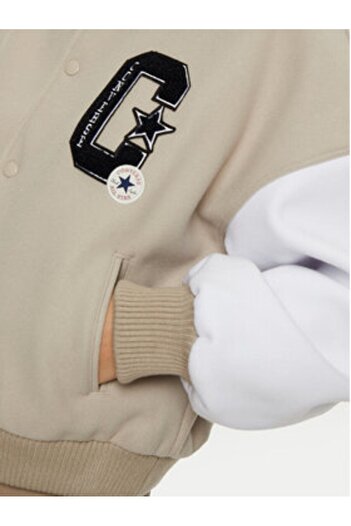 Converse converse Women's Bomber Jacket 10026772-A01 Beige