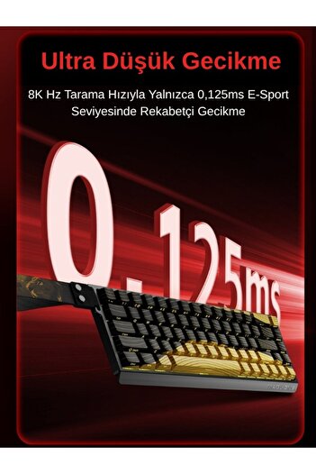 ULUGAMES Madlions MAD68 R HE Hall Effect Rapid Trigger (Manyetik Switch) 8000 HERTZ Mekanik Klavye