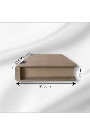 Home Ahşap-boyanabilir-dekoratif Kitap Kutusu