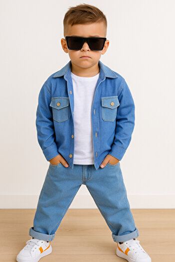 KOKOŞ BEBEK Men's Style Jeans Suit |   Between 5/12 Years