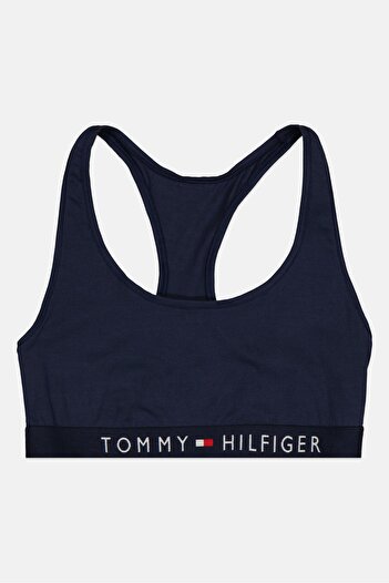 Tommy Hilfiger Women Brand Logo Non Padded Bralette, Navy
