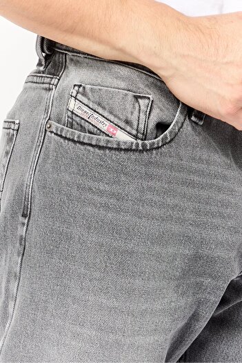 Diesel Men Straight Leg Washed Denim Jeans, Grey