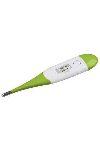 ECOMED Digital thermometer ECOMED TM 60E 23410, Flexible tip, White/Green