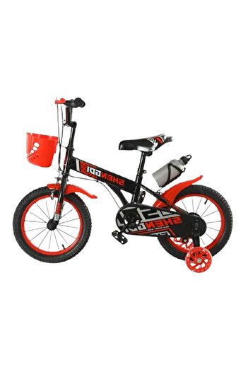 rexa Children's Bike with Flash Training Wheels and Water Bottle Size 14