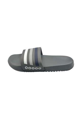 TECOS Papuci De Plaja Sau Piscina Pentru Barbati, ®, Gri Cu Dungi, Marimea 40, 25 Centimetri,usori