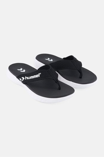 hummel Kids Boy Slip On Flip Flop Slippers, Black