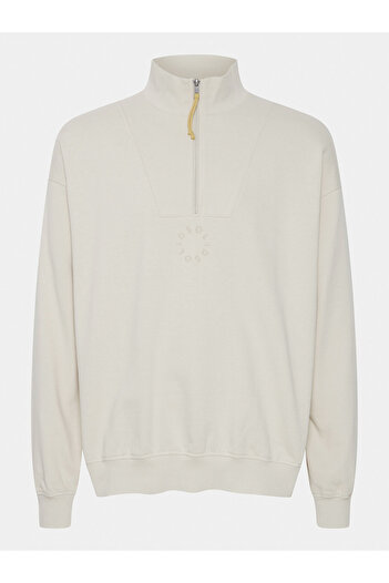 Solid Men's Sweatshirt 21108129 Beige