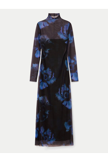 Desigual Rochie casual pentru femei 24WWVK54 albastră