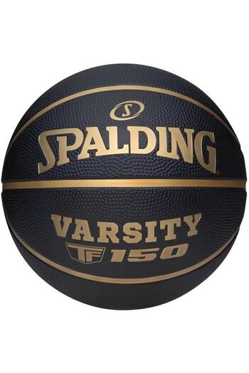 SPALDING Basketball Ball Varsity Black Gold Tf-150 Size:7 (85253Z)