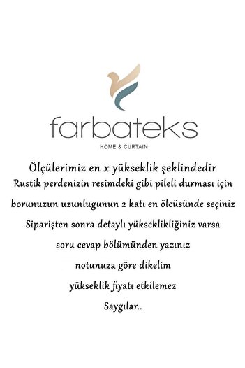farbateks Purda Camkırıgı Rustik Tül Perde Kuşgözü Perde Rustik Tül Perde