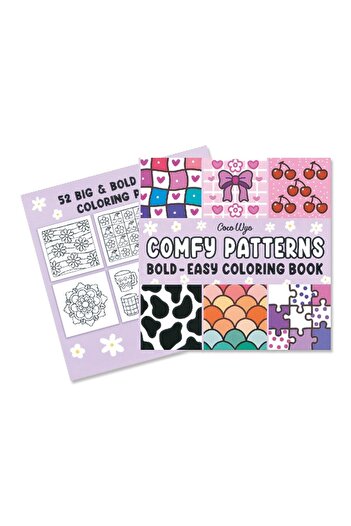 OBRO Carte de Colorat Adulti, Coco Wyo, Comfy Patterns, Modele, Mandala Animale, 52 pagini, 21 x 21 cm