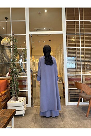 NS Moda Tesettür Rüya Takım Gri Model-540