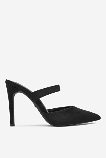DeeZee Women's Low Flip-Flops Black High Heel 37