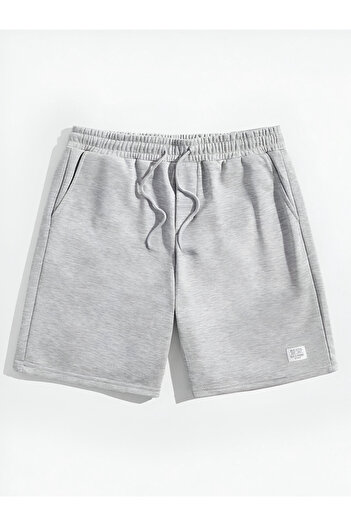 trendgar GRAY NEWSTYLE PRINTED UNISEX SHORTS
