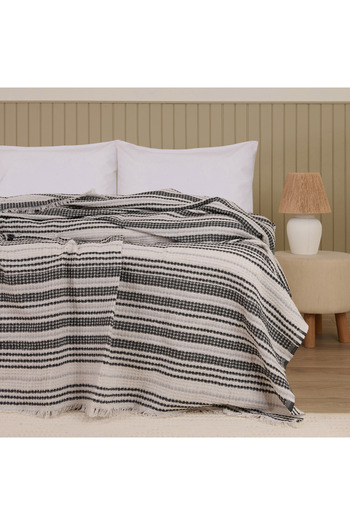 Evidea Soft Radiant Single Pike - Ecru / Black - 160X230 cm