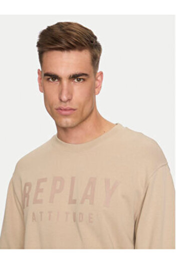 Replay Men's Sweatshirt M6975 .000.21842 Beige