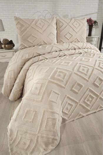 Çeyiz Diyarı Dowry Land Samira 3 Piece Double Pique Set Beige