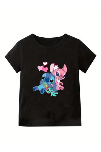 makiteks Quality Cotton Combed Girls Printed Tshirt T-Shirt 5 6 7 8 9 10 11 12 13 14 Years Lilo