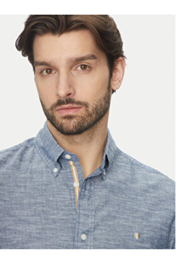 Jack & Jones Ανδρικό Πουκάμισο Jack Jones 12274599 Μπλε