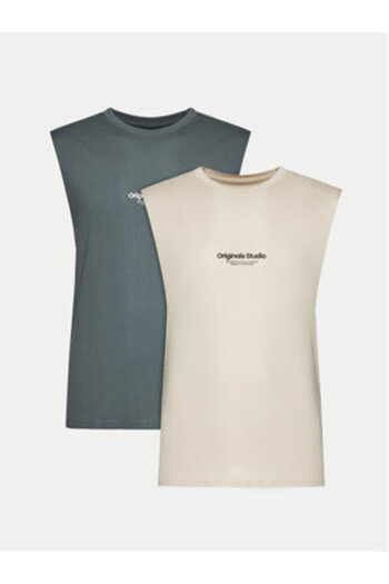 Jack & Jones jack jones Mens Set of 2 Tank Tops 12260785 Colorful