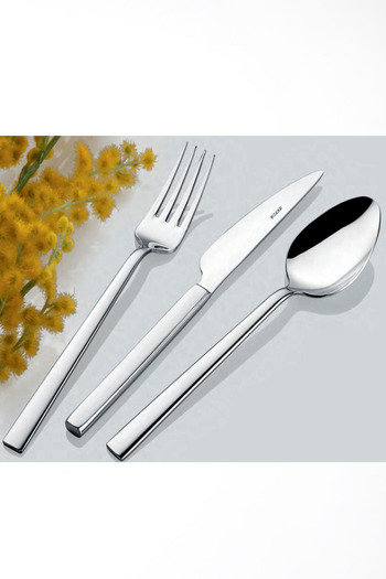 İNTER CELİK Nil Model 90 Piece Spoon Set with Leather Bag