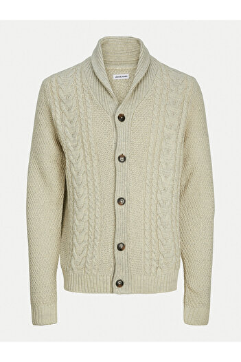 Jack & Jones jack jones Mens Cardigan 12258484 Ecru