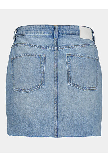 JJXX Fustă din denim pentru femei 12248571 albastră