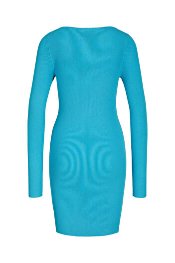 JJXX Rochie tricotată pentru femei 12243111 albastră