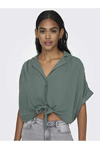 ONLY 15281497 Model Front Tie Short Shirt
