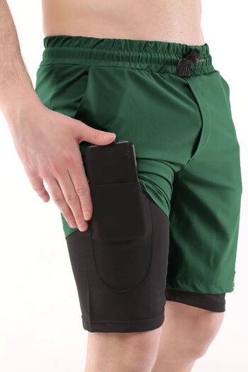 GHASSY CO. Ghassy Co Men's Running Quick Dry Micropolyester with Back Zipper Pocket and Towel Ring Training Fu