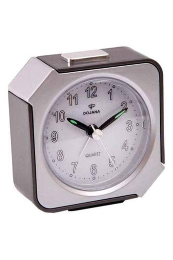 dojana Analog Alarm Clock Grey/White