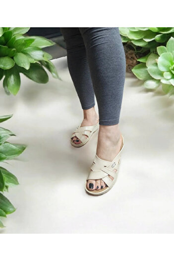 GEZER Heel Spur Reinforced Silicone Comfortable Home and Outdoor Slippers