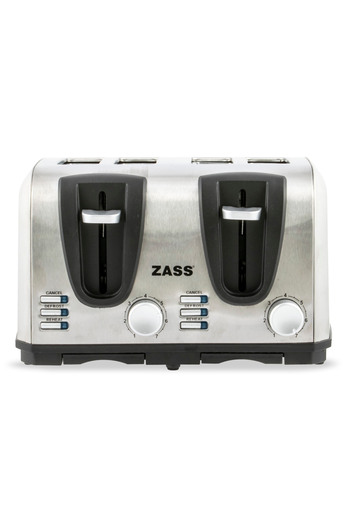 Zass 4-slot toaster ZASS ZST 09, 1400 W, 4 slices, Led Blue, Reheat, Defrost, Removable crumb tray