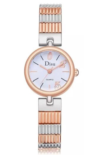 DİSU DISU - Women's Watch Teilor Silver, Rose Gold