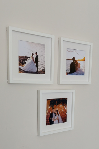 hobicehayaller Pvc Glass 20X20 cm Detachable Memory Frame! 3-Piece Frames with Adhesive Square Passport