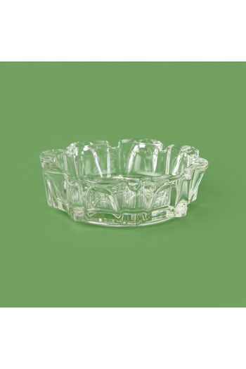 Vidrex Flower Glass Ashtray - Transparent - 10.5 cm