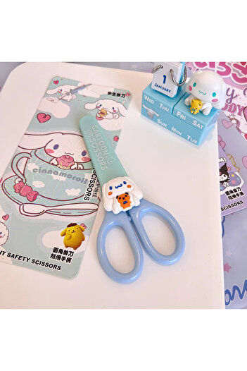 Choice Cinnamoroll Kawaii Cartoon Kuromi Cinnamoroll Melody Hand Made Scissors Cute Children Safety Silicon
