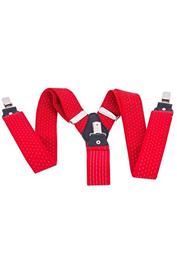 Toro Nero Red suspenders for men