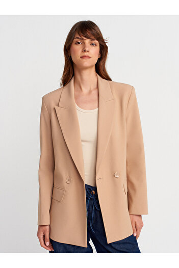 Dilvin 60770 Blazer Jacket-Camel
