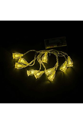 Party and Story Luminous Ramadan decorations, lantern shape, 2 meters, 10 pieces yellow