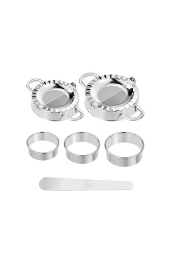 Globalport Retail Set 6 ustensile pentru ravioli/coltunasi, inox, argintiu