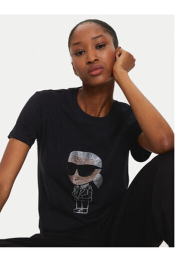 Karl Lagerfeld karl lagerfeld Women's T-Shirt 230W1770 Black