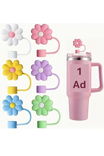 Buycobox 1 Pcs. Stanl. Dustproof Silicone Pipette Tip Caps, Floral Pattern Stopper for 10mm Pipettes