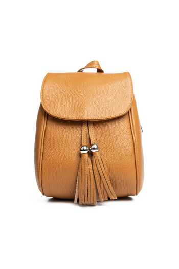 Toro Nero Women's backpack made of genuine leather Brown Cris