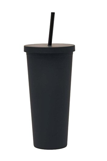PRICKLY PEAR Black Sippy 24 Oz Plastic Water Bottle