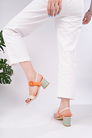 pasyone Colorful Women's Daily Stylish Heeled Shoes